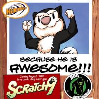 FREE Scratch9 Poster at Kids Read Comics show!