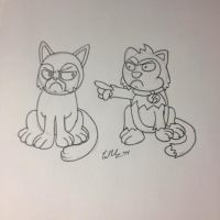 Fan Art: Grumpy Cat and Scratch9