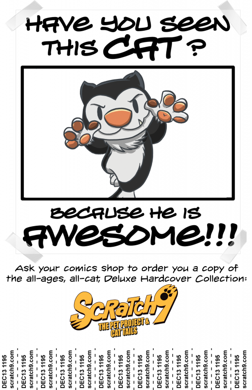 Scratch9 Hardcover Comic Shop Flier