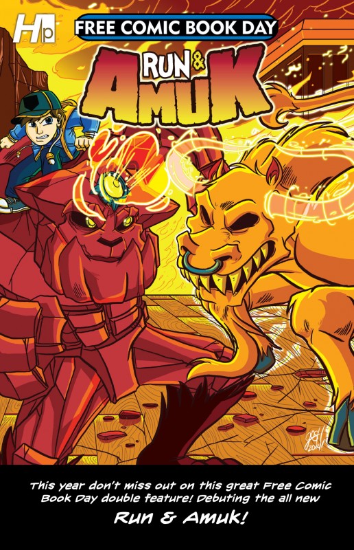 Scratch9 Free Comic Book Day 2014 Preview - Run & Amuk Flip Cover