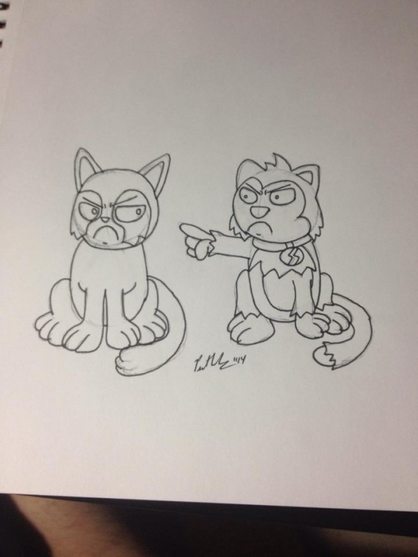 Grumpy Cat Makes Scratch9 Grumpy by Paul Celano