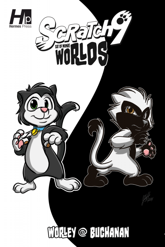 Scratch9: Cat of 9 Worlds cover art by Joshua Buchanan